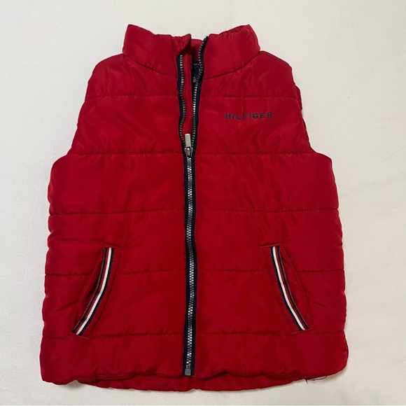 Tommy Hilfiger Red Puffer Vest | 18M - Picture 1 of 6